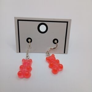 Pink Gummy Bear Earrings